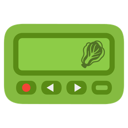 leafy green and pager