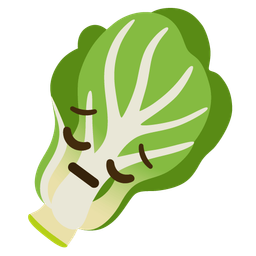 leafy green and pensive face