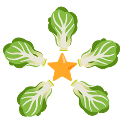 leafy green and star