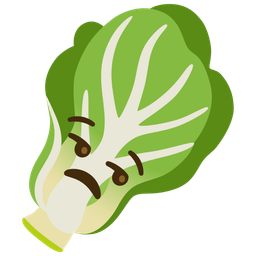 leafy green and unamused face