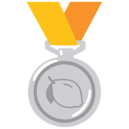 lemon and 2nd place medal