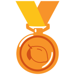 lemon and 3rd place medal