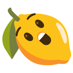 lemon and astonished face