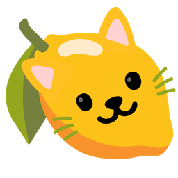 lemon and cat face