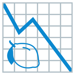 lemon and chart decreasing