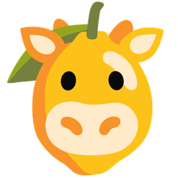 lemon and cow face