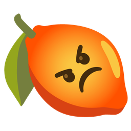 lemon and enraged face