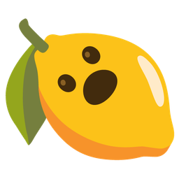 lemon and face with open mouth