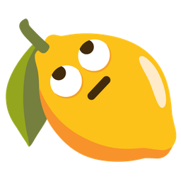 lemon and face with rolling eyes