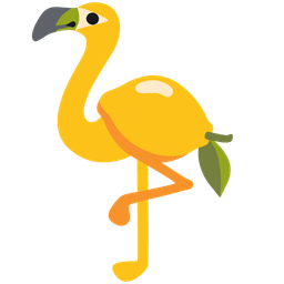 lemon and flamingo