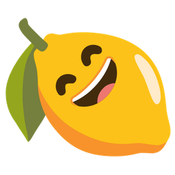 Lemon and Grinning face with smiling eyes
