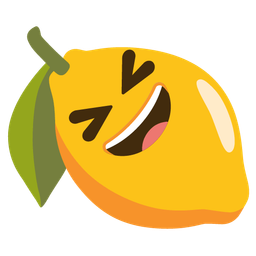 Lemon and Grinning squinting face