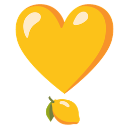 lemon and heart exclamation