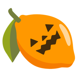 lemon and jack-o-lantern