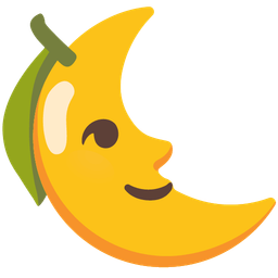 lemon and last quarter moon face