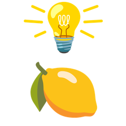 lemon and light bulb