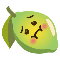 lemon and nauseated face