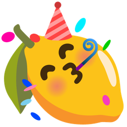 lemon and partying face