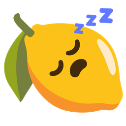 lemon and sleeping face