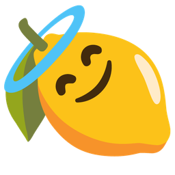 Lemon and Smiling face with halo