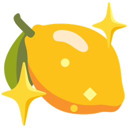 lemon and sparkling heart