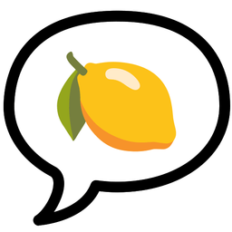 lemon and speech balloon