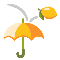 lemon and umbrella