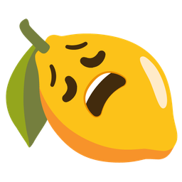 lemon and weary face