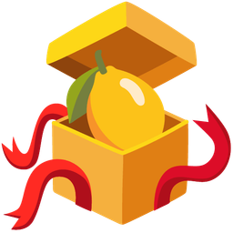 lemon and wrapped gift