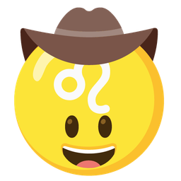 Leo and cowboy hat face