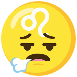 Leo and face exhaling