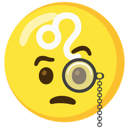 Leo and face with monocle