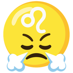 Leo and face with steam from nose