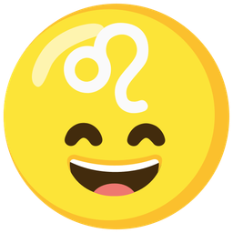 Leo and Grinning face with smiling eyes