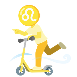 Leo and kick scooter