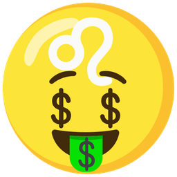 Leo and Money-mouth face