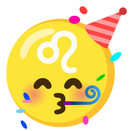 Leo and partying face