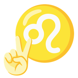 Leo and peace symbol