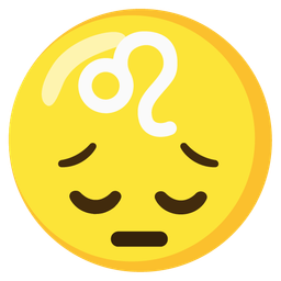 Leo and pensive face