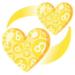 Leo and revolving hearts