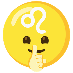 Leo and shushing face