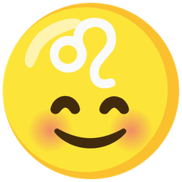 Leo and Smiling face with smiling eyes