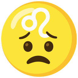 Leo and worried face