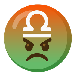 Libra and enraged face