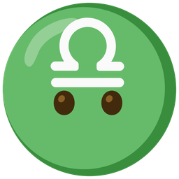 Libra and face without mouth