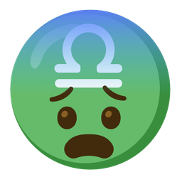 Libra and fearful face