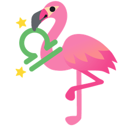 Libra and flamingo