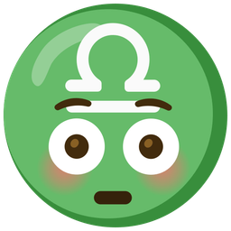 Libra and flushed face