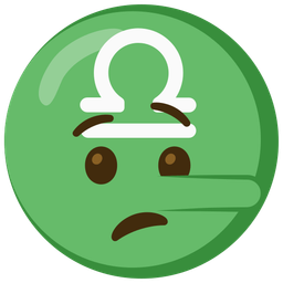 Libra and lying face