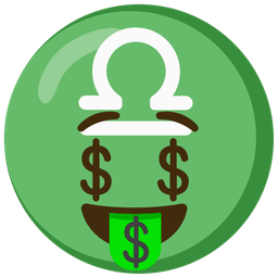 Libra and Money-mouth face